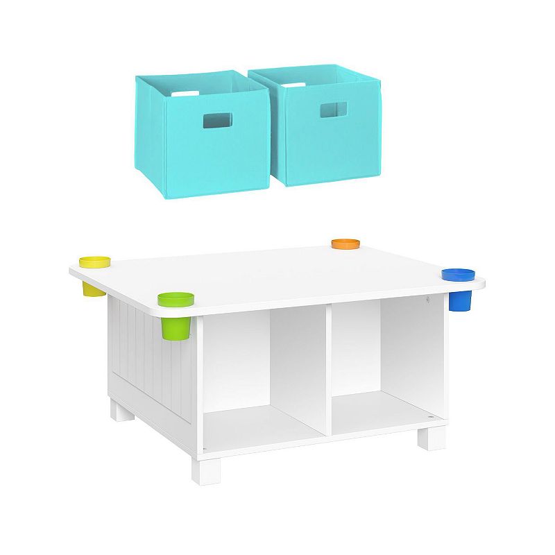 UPC 840236302611 product image for RiverRidge Home Kids Desk and Art Activity Table with 4 Storage Cubbies and Cups | upcitemdb.com