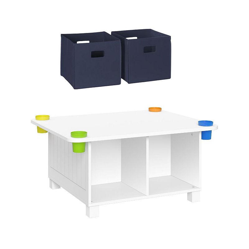 UPC 840236302581 product image for RiverRidge Home Kids Desk and Art Activity Table with 4 Storage Cubbies and Cups | upcitemdb.com