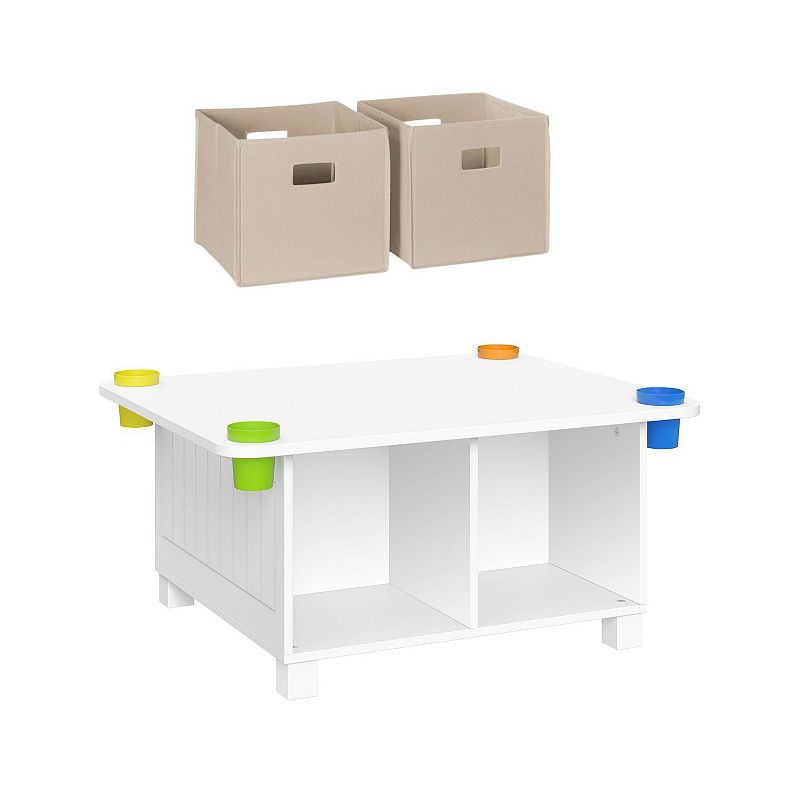 UPC 840236302598 product image for RiverRidge Home Kids Desk and Art Activity Table with 4 Storage Cubbies and Cups | upcitemdb.com