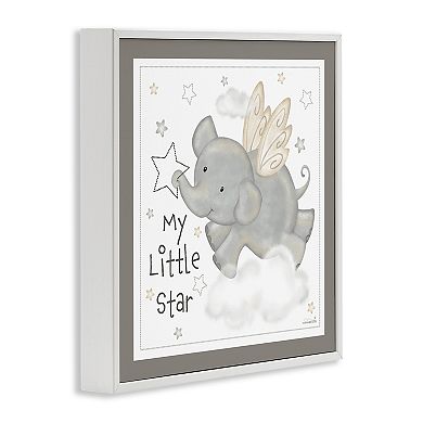 Stupell Home Decor My Little Star Elephant Framed Wall Art