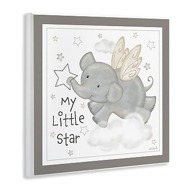 Stupell Home Decor My Little Star Elephant Plaque Wall Art