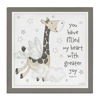 Stupell Home Decor Psalm Verse Giraffe Canvas Wall Art