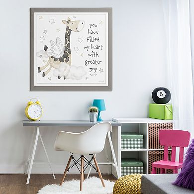 Stupell Home Decor Psalm Verse Giraffe Canvas Wall Art