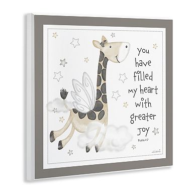 Stupell Home Decor Psalm Verse Giraffe Plaque Wall Art