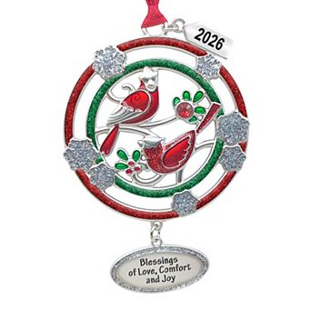 Blessings of Love, Comfort & Joy Christmas Tree Ornament with Dated 2026 Charm