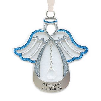 A Daughter Is A Blessing Sentiment Angel Christmas Tree Ornament