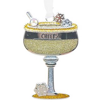 Cheers with Crystal Spirit Sentiment Ornament