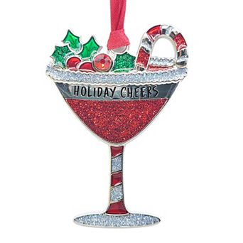 Holiday Cheers with Crystal Spirit Sentiment Ornament