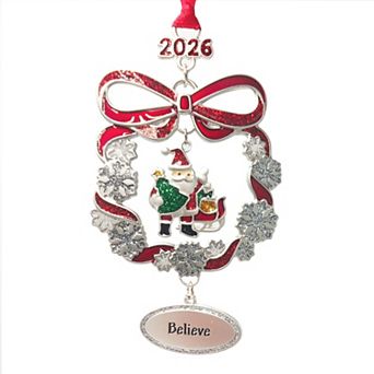 Believe with Dated 2026 Charm Tidings Sentiment Ornament