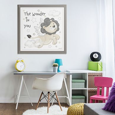 Stupell Home Decor The Wonder in You Lion Canvas Wall Art