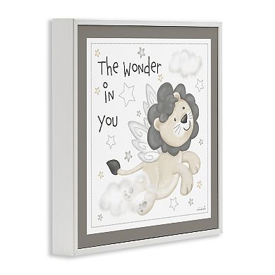 Stupell Home Decor The Wonder in You Lion Framed Wall Art