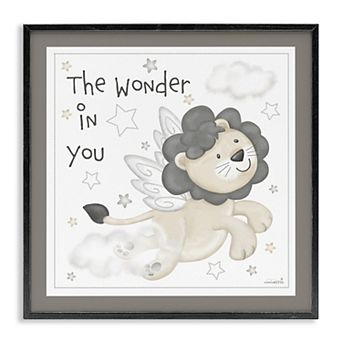 Stupell Home Decor The Wonder in You Lion Framed Wall Art