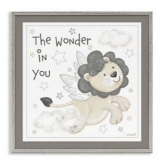Stupell Home Decor The Wonder in You Lion Framed Wall Art
