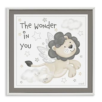 Stupell Home Decor The Wonder in You Lion Framed Wall Art