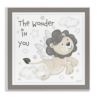 Stupell Home Decor The Wonder in You Lion Plaque Wall Art