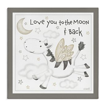 Stupell Home Decor Moon & Back Zebra Canvas Wall Art
