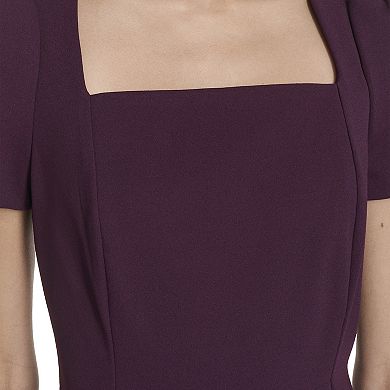 Women's Andrew Marc Short Sleeve Squareneck Sheath Dress