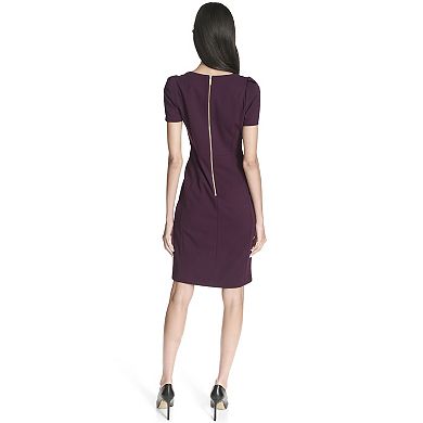 Women's Andrew Marc Short Sleeve Squareneck Sheath Dress