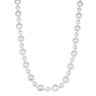 You're Invited Silver Tone Simulated Pear Collar Necklace