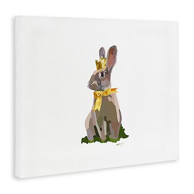 Stupell Home Decor Royal Bunny With Crown Canvas Wall Art