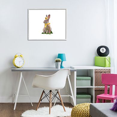 Stupell Home Decor Royal Bunny With Crown Framed Giclee Wall Art