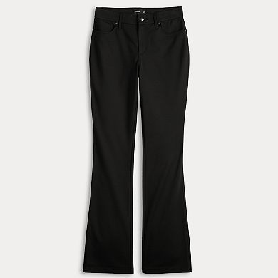 Women's Simply Vera Vera Wang Mid Rise 5-Pocket Ponte Bootcut Pants