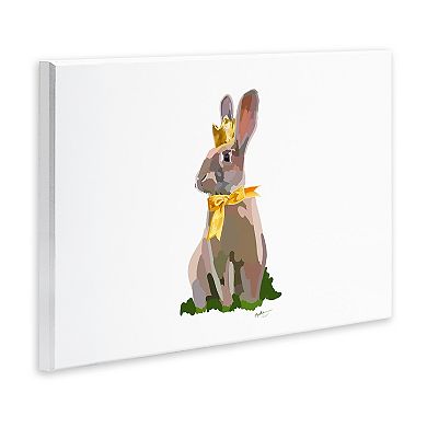 Stupell Home Decor Royal Bunny With Crown Plaque Wall Art