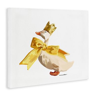 Stupell Home Decor Royal Duck With Bow Canvas Wall Art