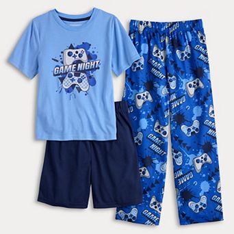 Boys 4-16 Cuddl Duds® 3 pc Pajama Top & Pajama Bottoms Set