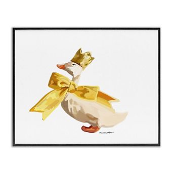 Stupell Home Decor Royal Duck with Bow Canvas Wall Art