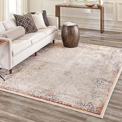 Unique Loom Ombre Deepa Ivory Rug