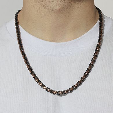 Men's Steel Nation Ion-Plated Stainless Steel Link Chain Necklace