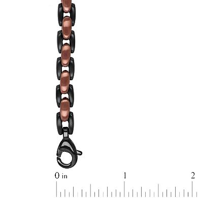 Men's Steel Nation Ion-Plated Stainless Steel Link Chain Necklace