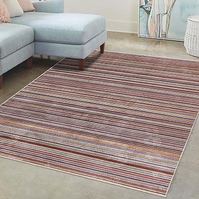 Unique Loom Static Deepa Multicolor Rug