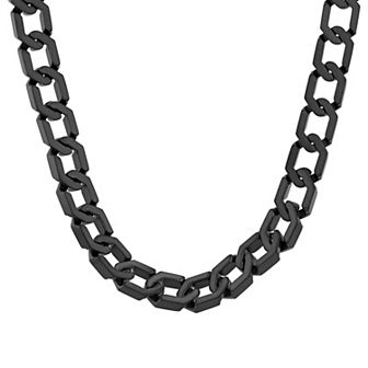 Men's Steel Nation Steel Stainless Steel Hexagon Link Chain Necklace