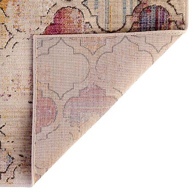 Unique Loom Static Trellis Deepa Throw Rug, Area Rug or Runner