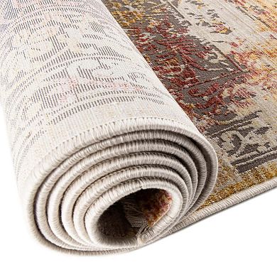 Unique Loom Emblem Deepa Throw Rug, Area Rug or Runner