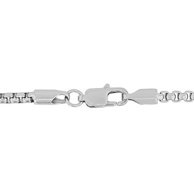 Steel Nation Men's 1/4 Carat T.W. Diamond Stainless Steel Praying Hands Pendant Necklace