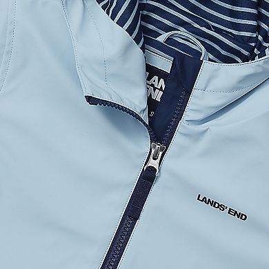 Boys 4-20 Lands' End Water Resistant Hooded Slicker Rain Jacket