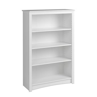 Prepac 4-Shelf White Bookcase