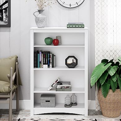 Prepac 4-Shelf White Bookcase