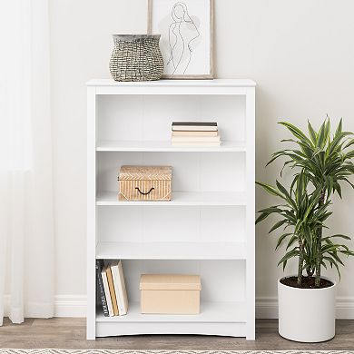 Prepac 4-Shelf White Bookcase