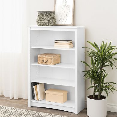 Prepac 4-Shelf White Bookcase