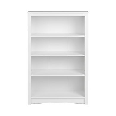 Prepac 4-Shelf White Bookcase