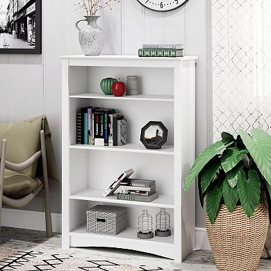 Prepac 4-Shelf White Bookcase