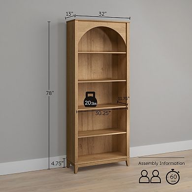 Prepac Ark Tall 5-Tier Bookcase