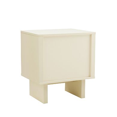 MANHATTAN COMFORT Ella Modern 1-Drawer Nightstand 2-Piece Set