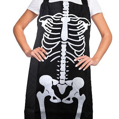 Skeleton Oven Mitts & Apron 3-pc. Set
