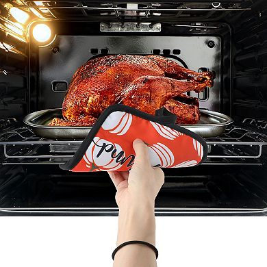 Pumpkin Oven Mitt and Pot Holder 4-pc Set