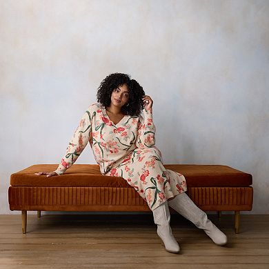 Plus Size LC Lauren Conrad V-Neck Pullover Sweater